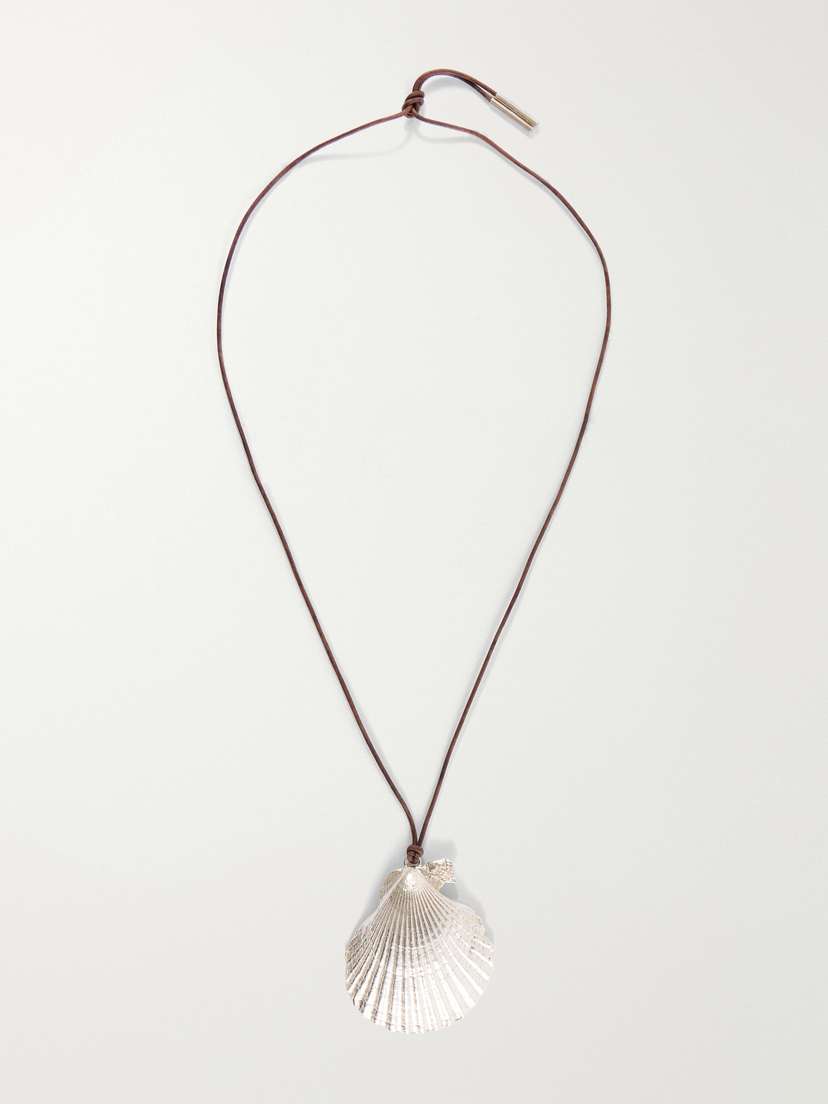 Loren Stewart Sea Chalice Sterling Silver And Leather Cord Necklace | Thumbnail 5 Loren Stewart Sea Chalice Sterling Silver And Leather Cord Necklace | Thumbnail 5