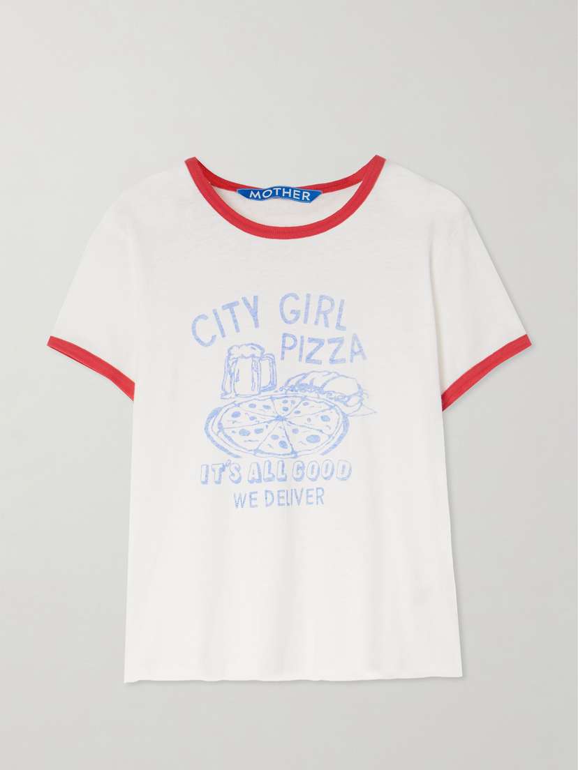 Mother The Lil Goodie Printed Cotton-blend Jersey T-shirt