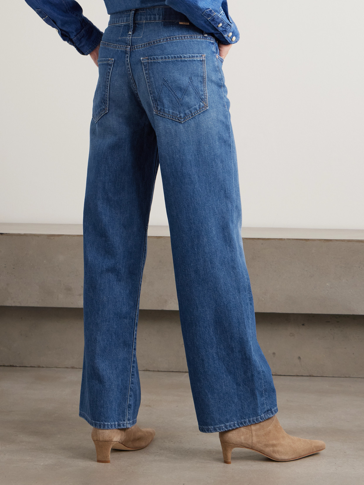 The Maven Skimp Mid-Rise Straight-Leg Jeans