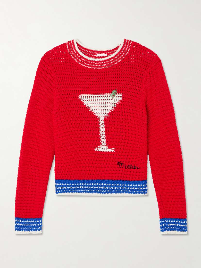 Mother Open-knit Cotton Sweater