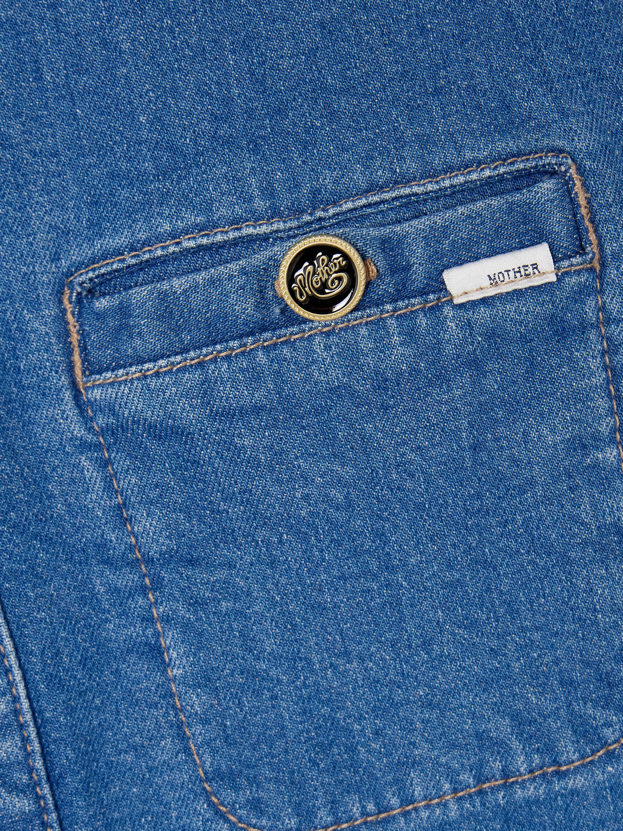 Mother Stashed Picky Jacket In Whisk Me Away In Blue