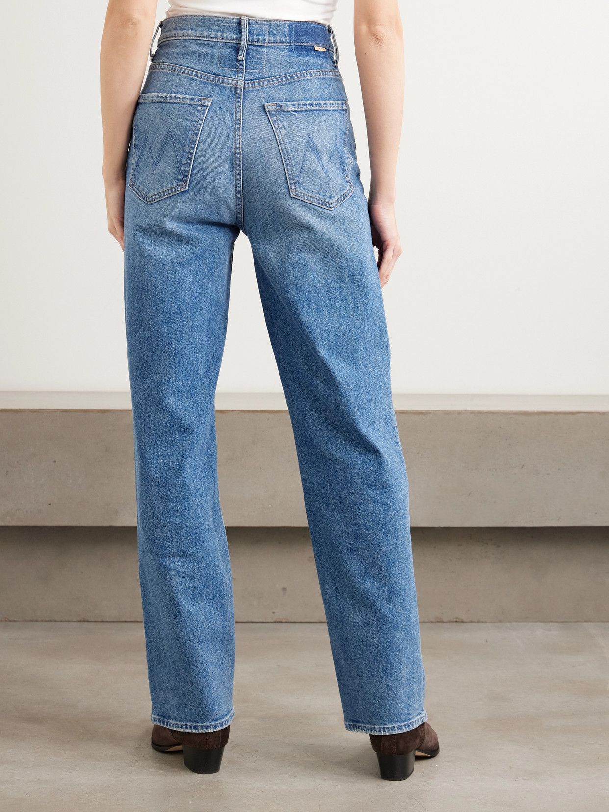 Tunnel Vision Sneak High-Rise Straight-Leg Jeans
