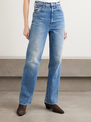 MOTHER Tunnel Vision Sneak high-rise straight-leg jeans