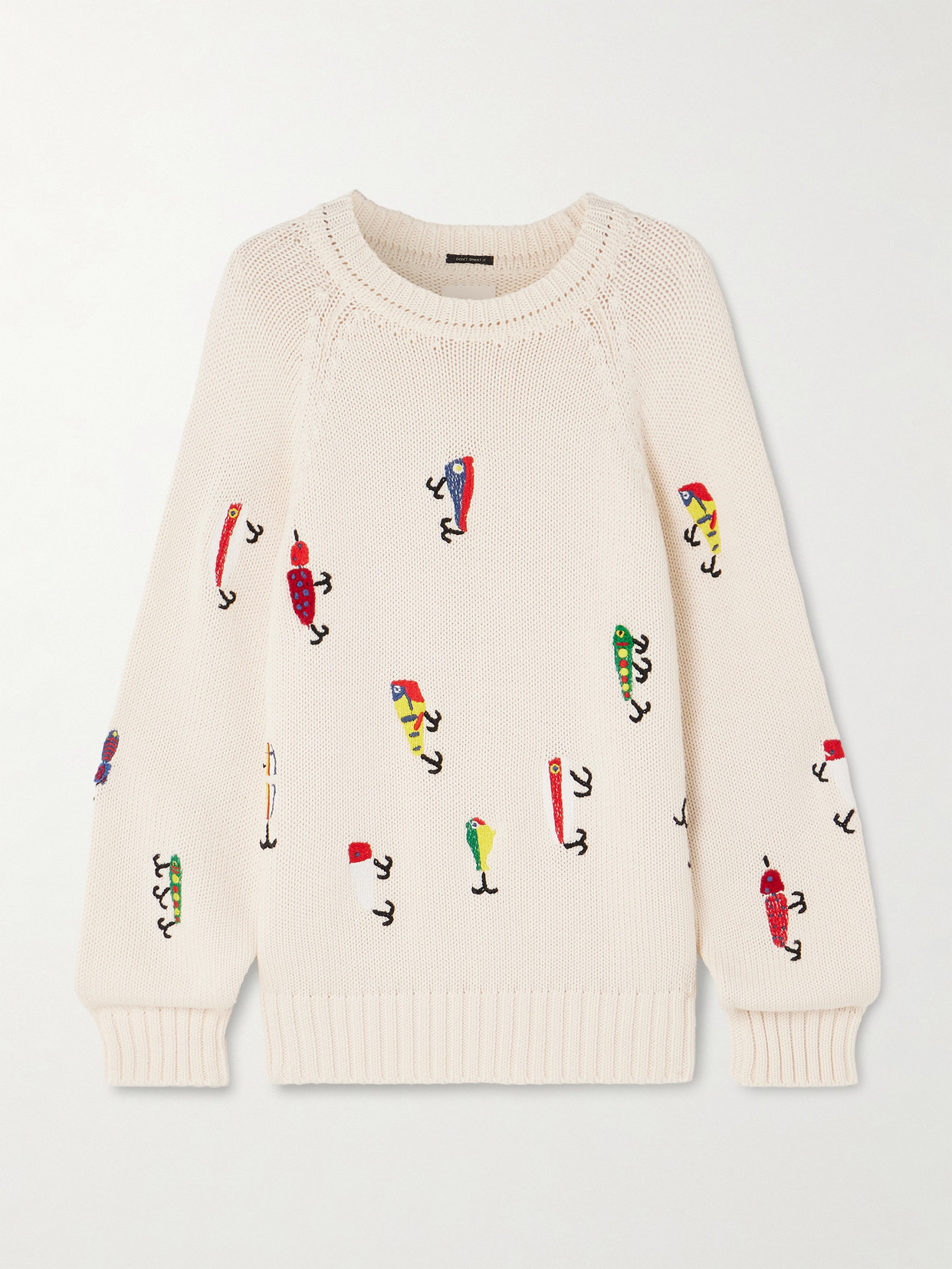 Mother The Raglan Pullover Catch Of Day Shirt In Multi,size Large In Neutral