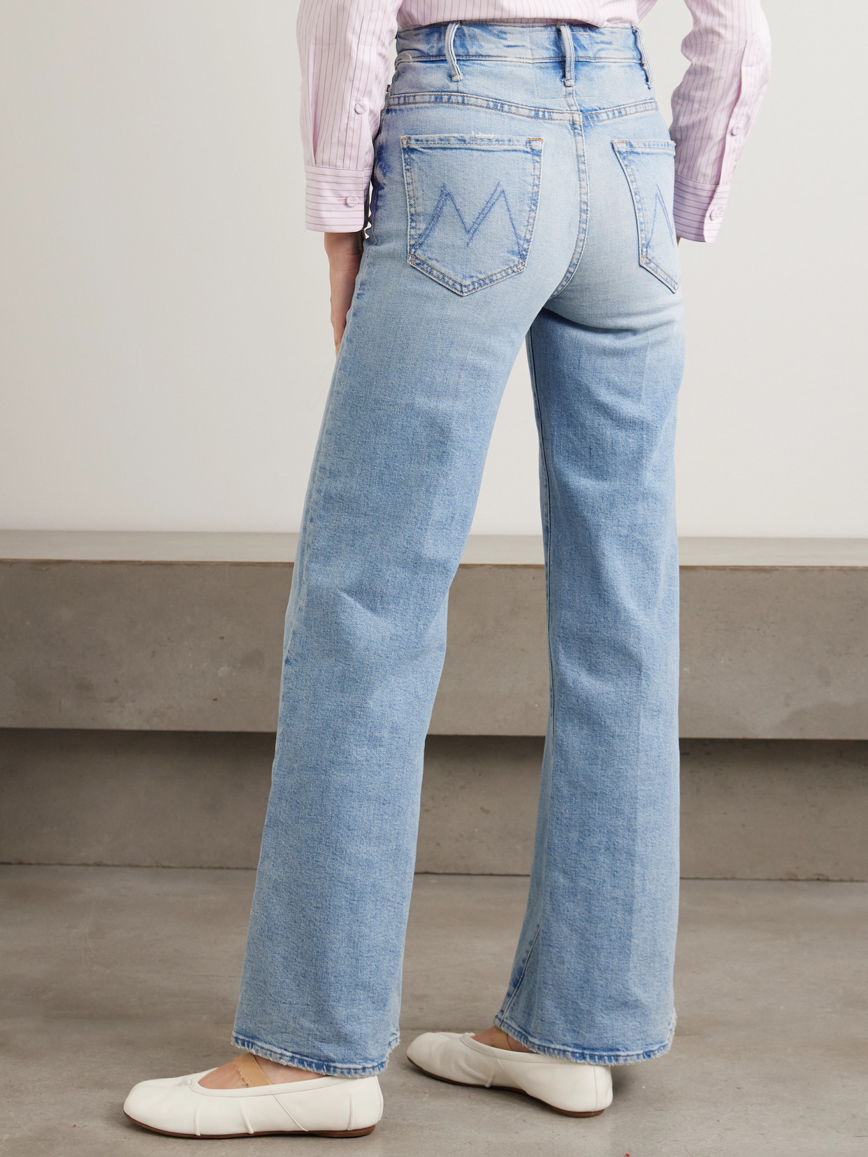 The Hustler Roller Sneak High-Rise Wide- Leg