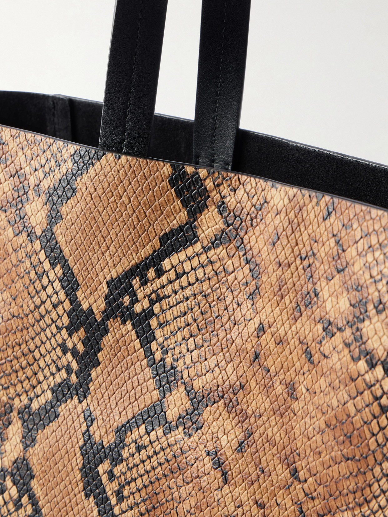 Keith Medium Animal-Print Leather Tote