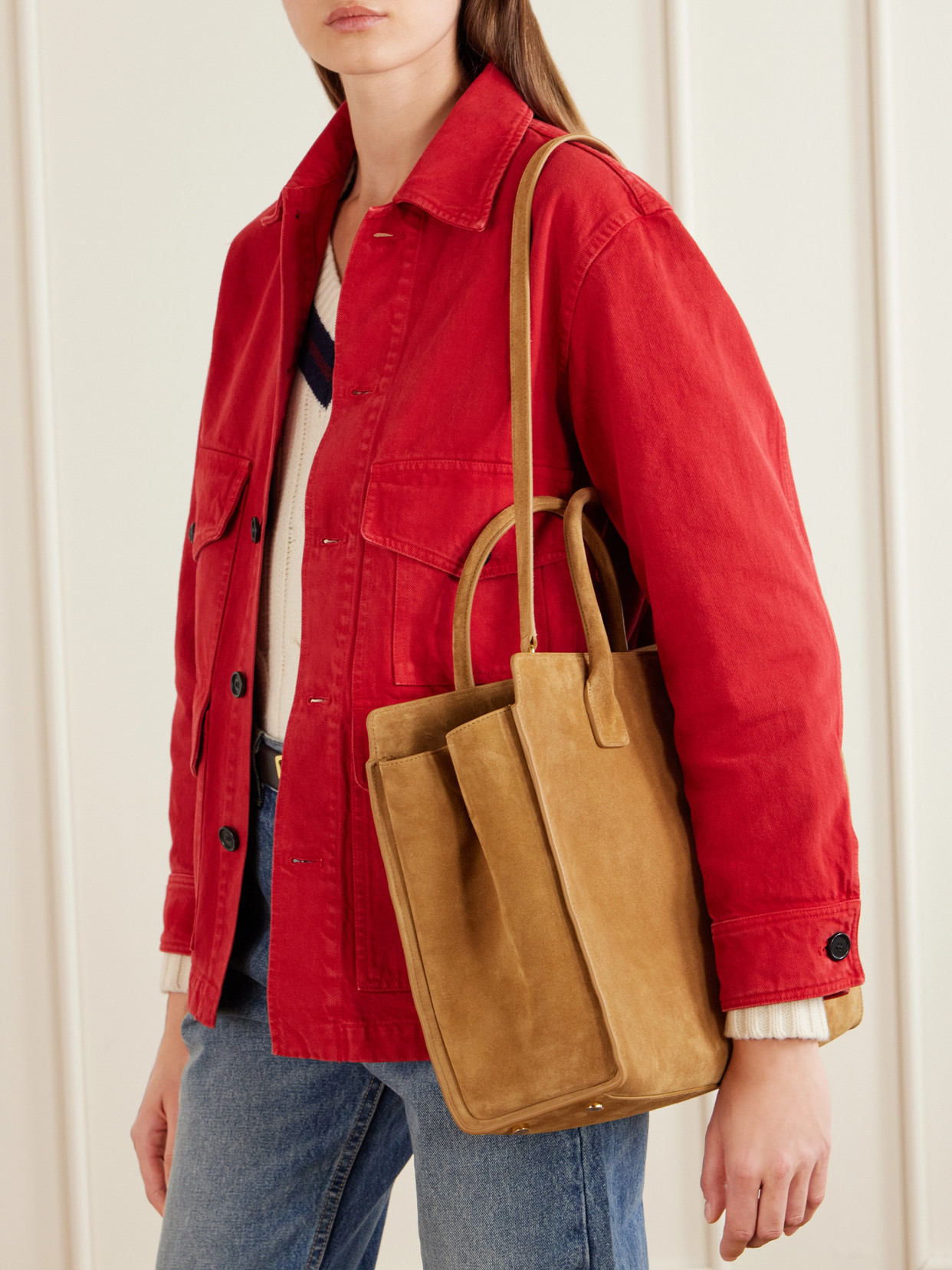 Bianca Suede Tote