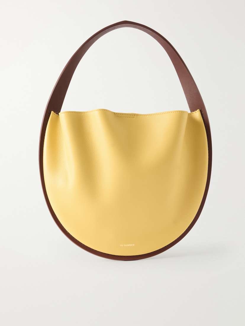 Jil Sander Pivot Leather Shoulder Bag