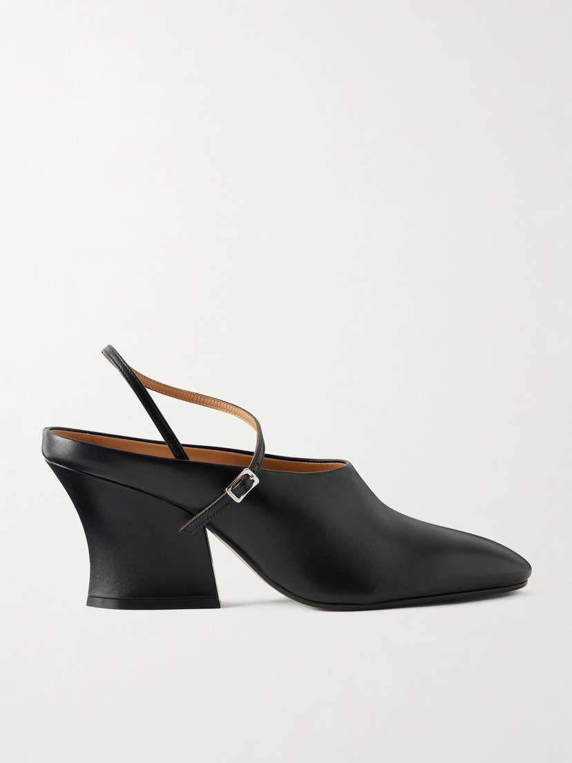 Jil Sander Grained-leather Mules