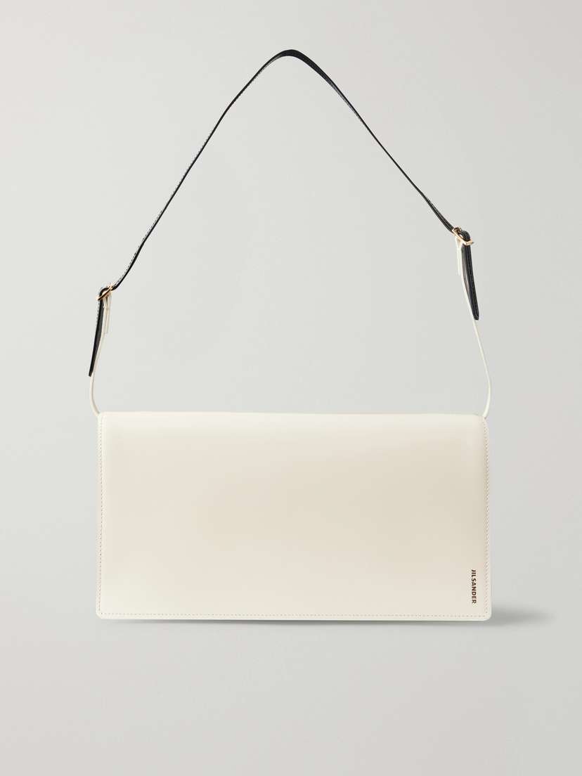 Jil Sander File Medium Leather Shoulder Bag