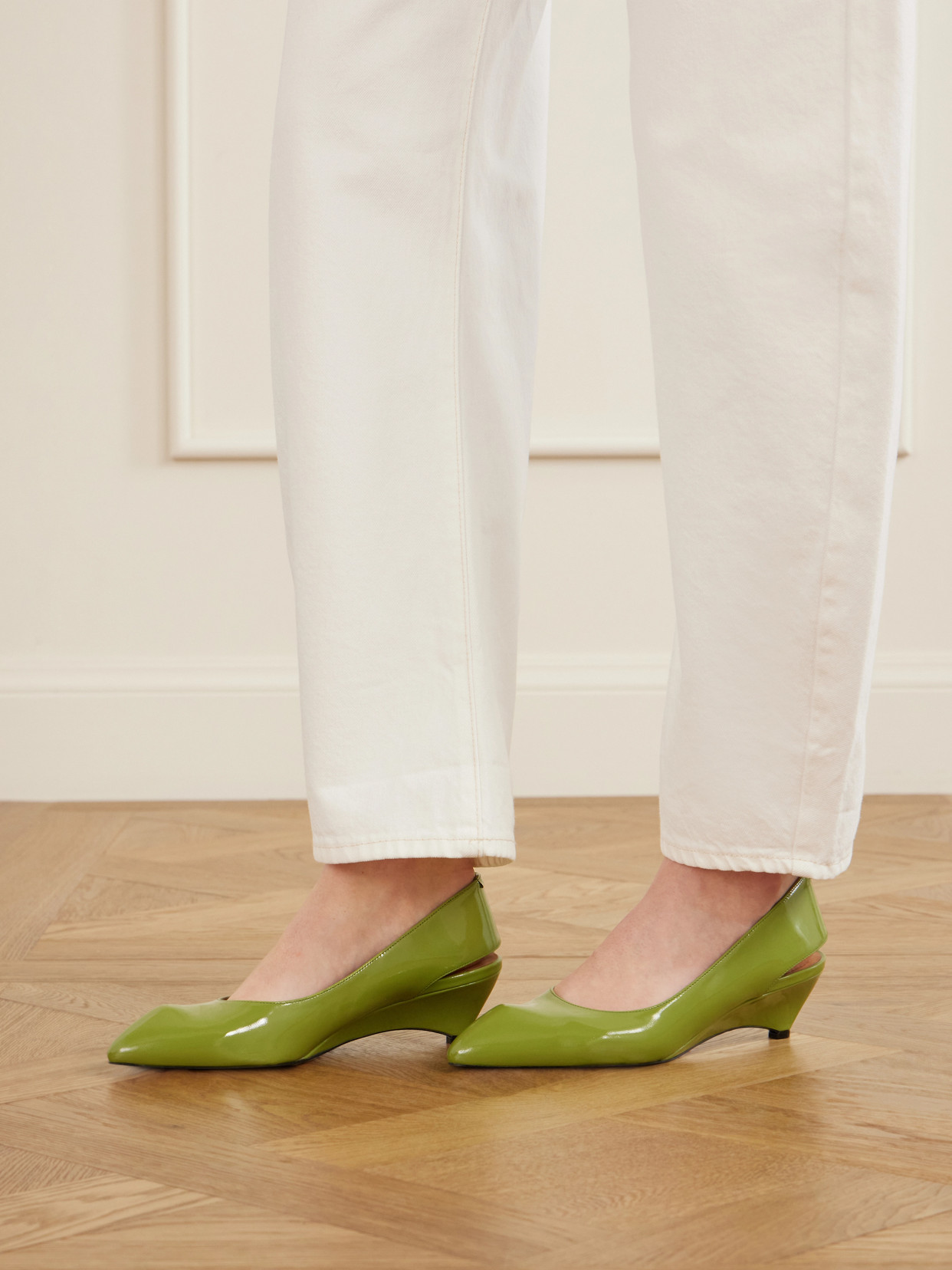 Leather Pumps Slingback