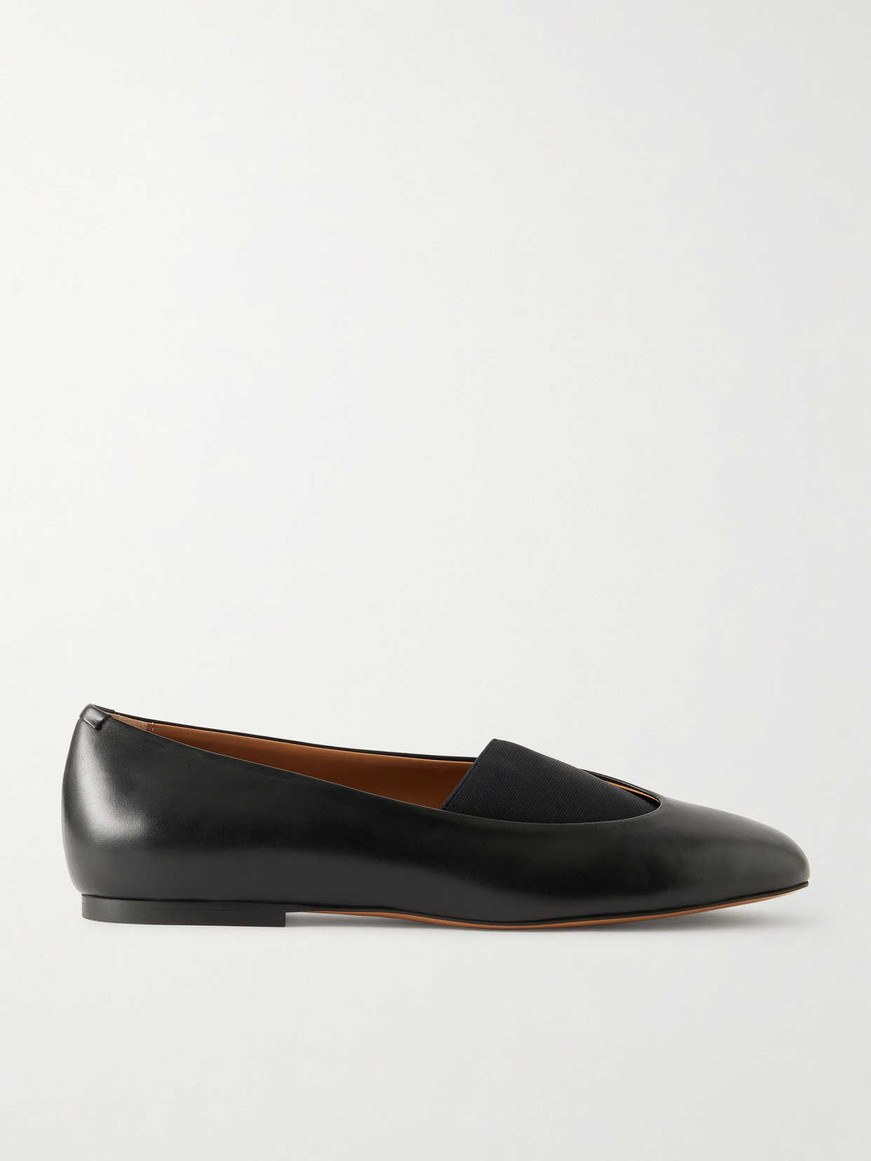 Jil Sander Calf Leather Slip-on Flat In Black