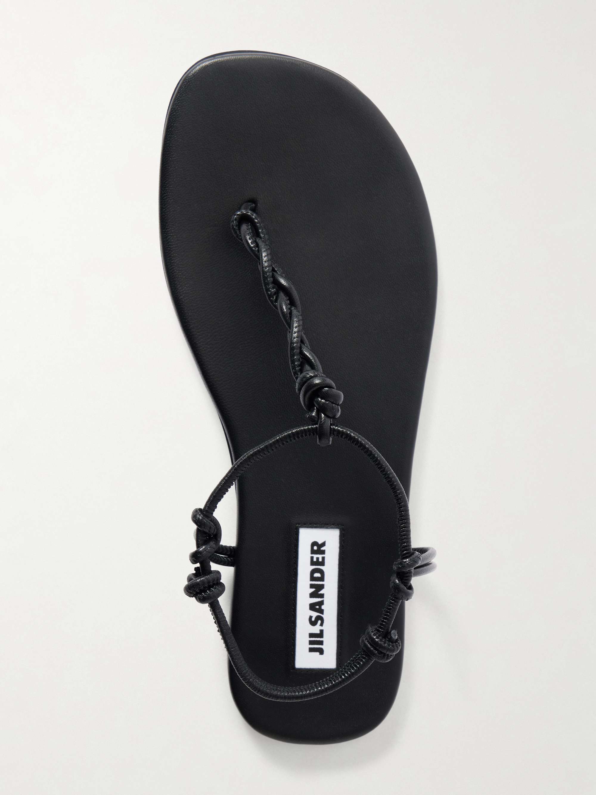 JIL SANDER Braided leather sandals | NET-A-PORTER