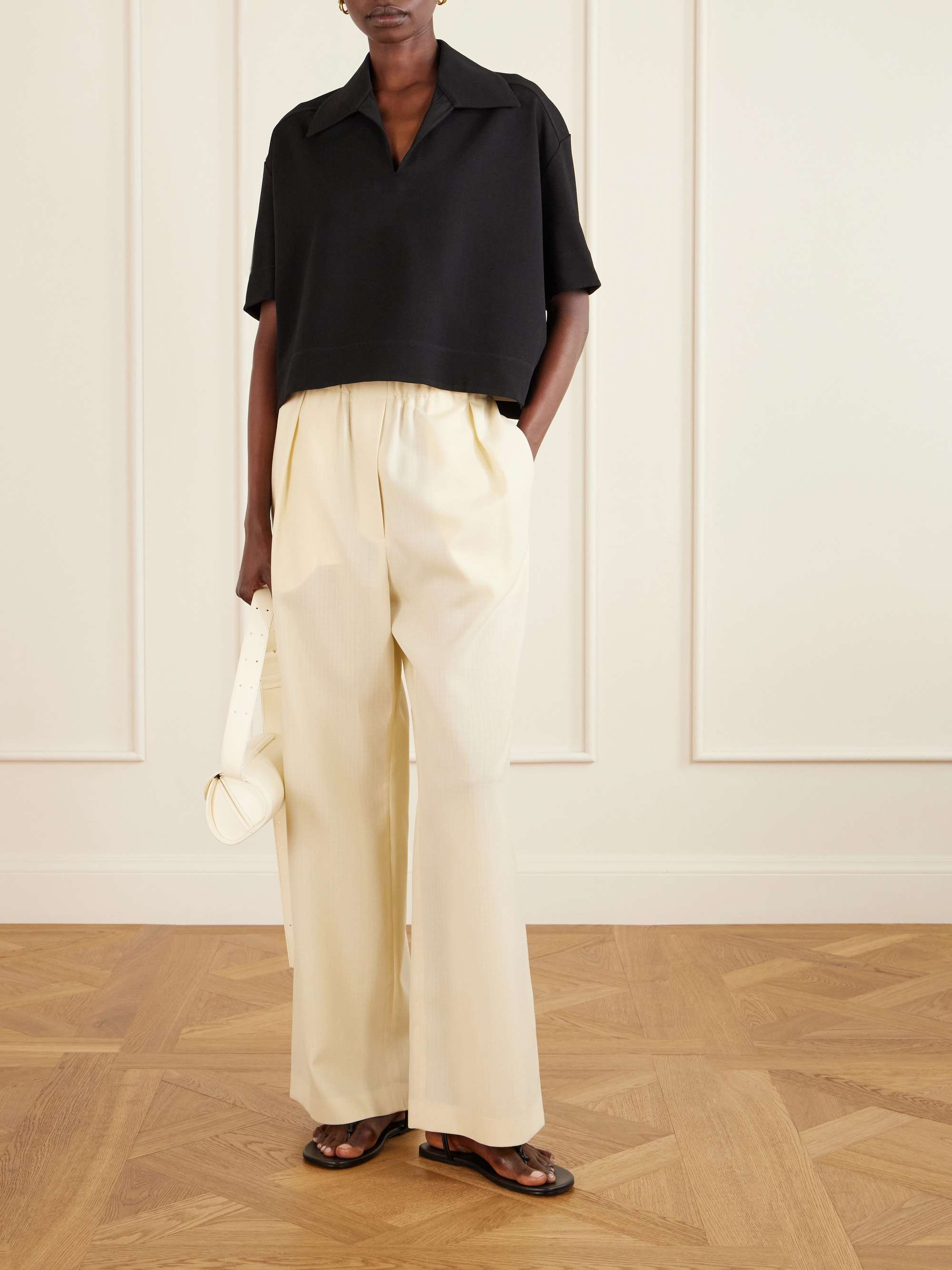 JIL SANDER Braided leather sandals | NET-A-PORTER