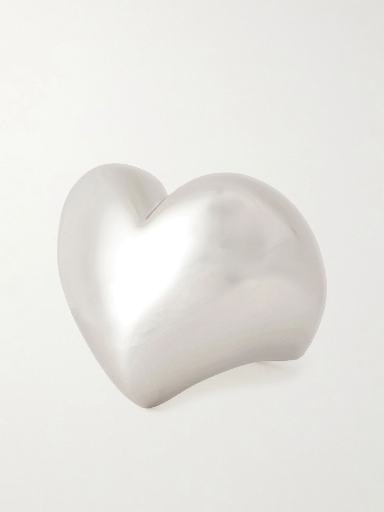 Puffy Heart silver-plated ring