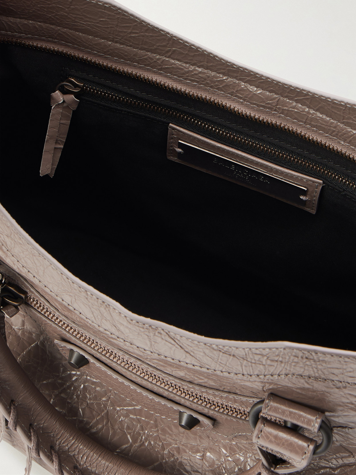Le City Crinkled-Leather Shoulder Bag