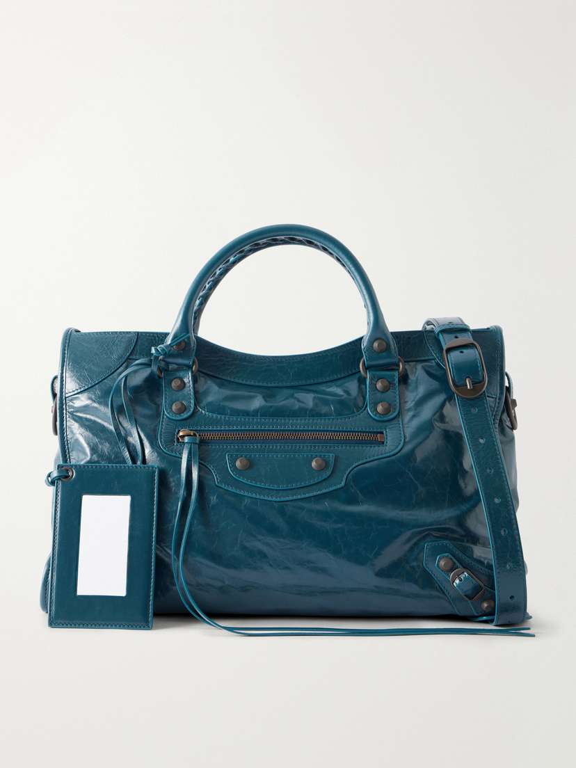 Balenciaga Le City Studded Leather Tote