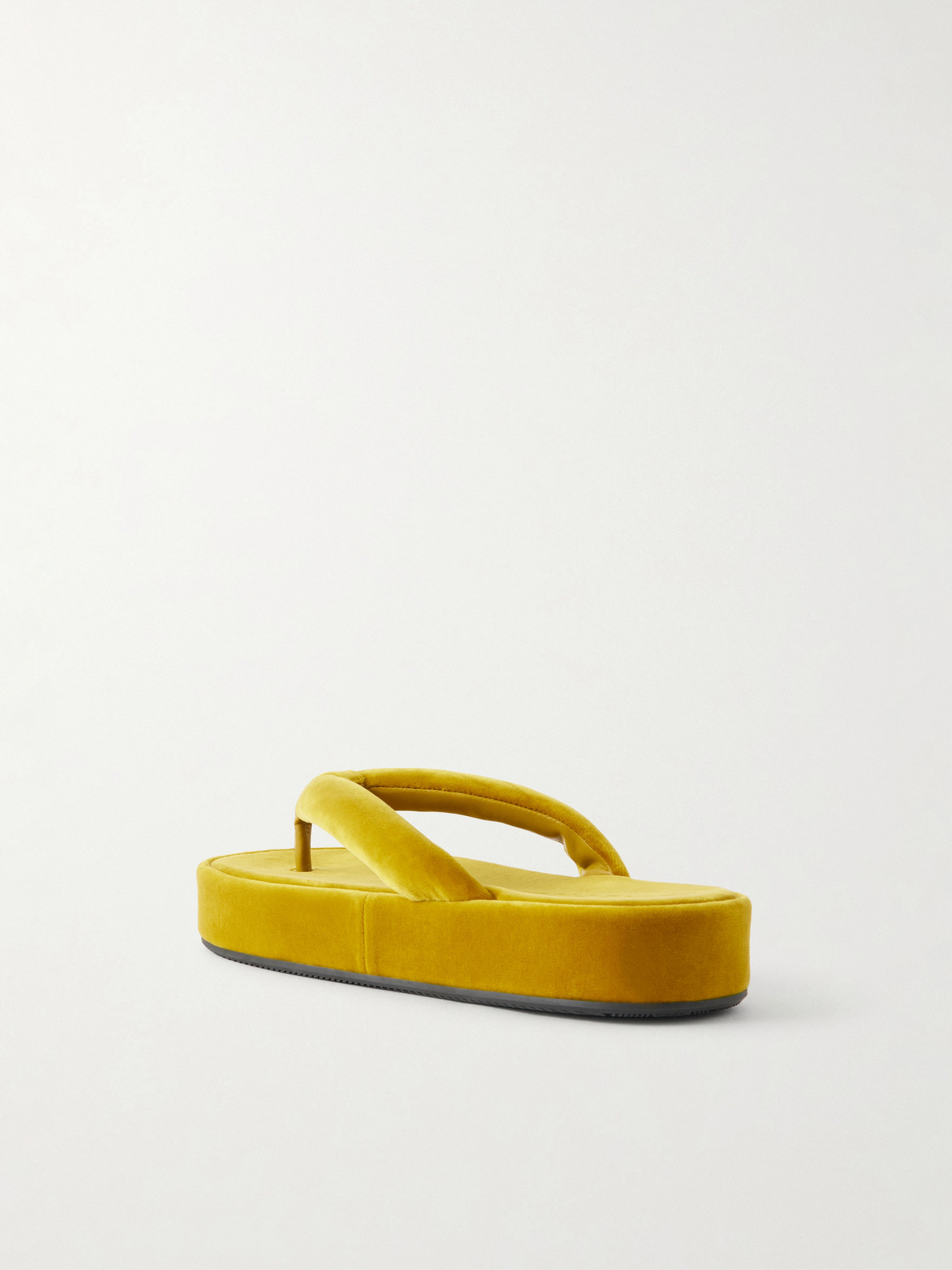 Jet Lag Thong Velvet Sandals