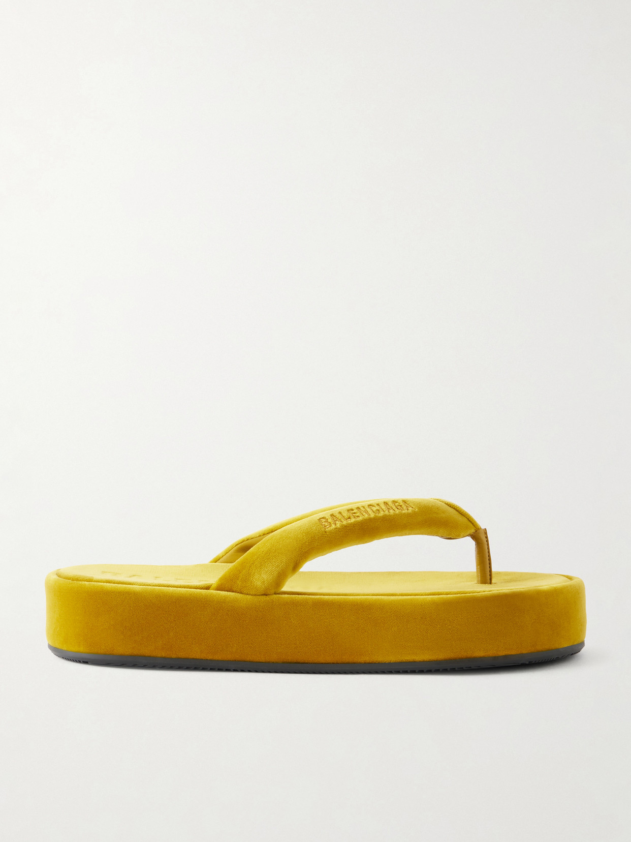 Jet Lag Thong Velvet Sandals