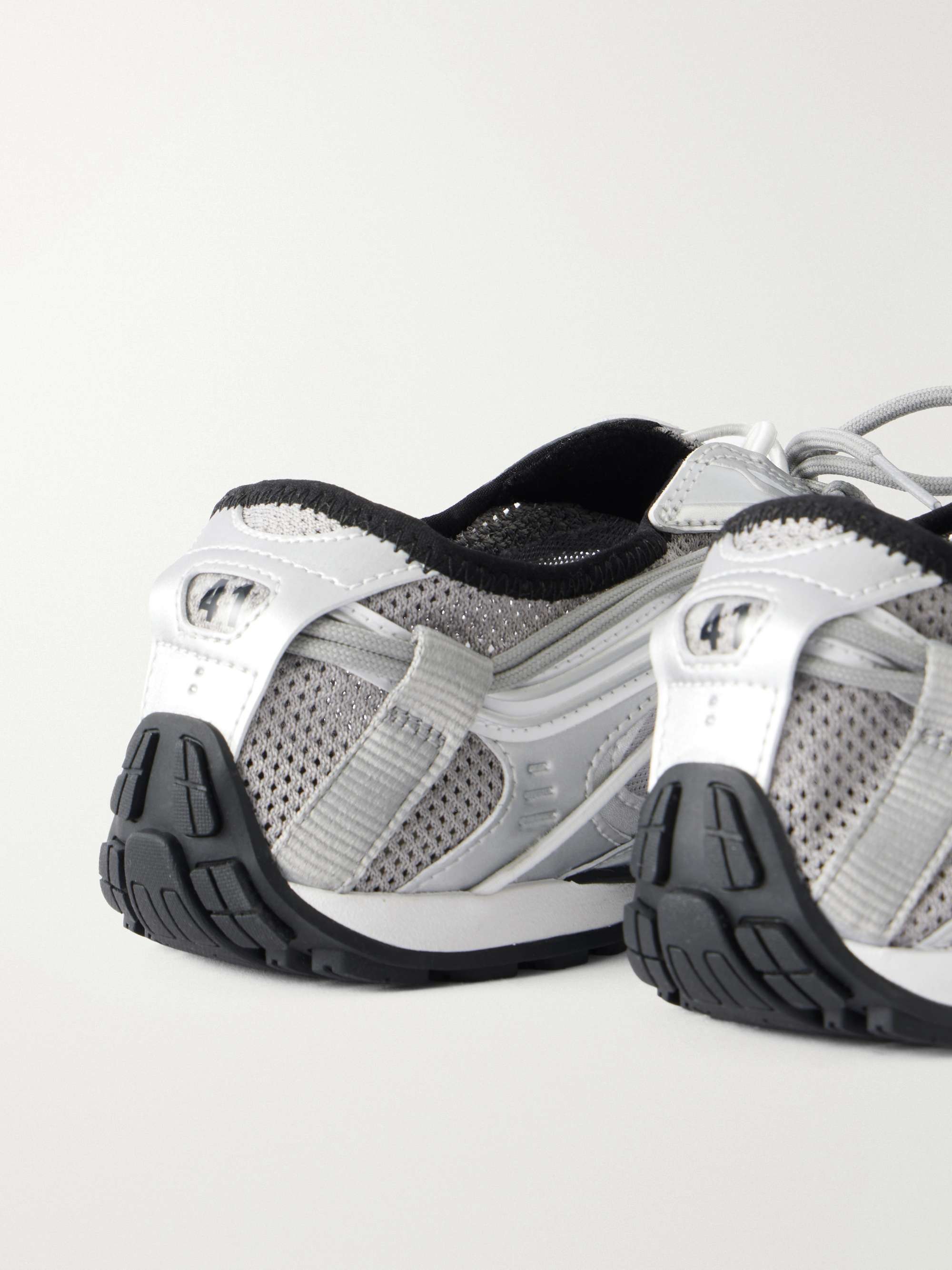 BALENCIAGA Radar rubber-trimmed slip-on sneakers | NET-A-PORTER