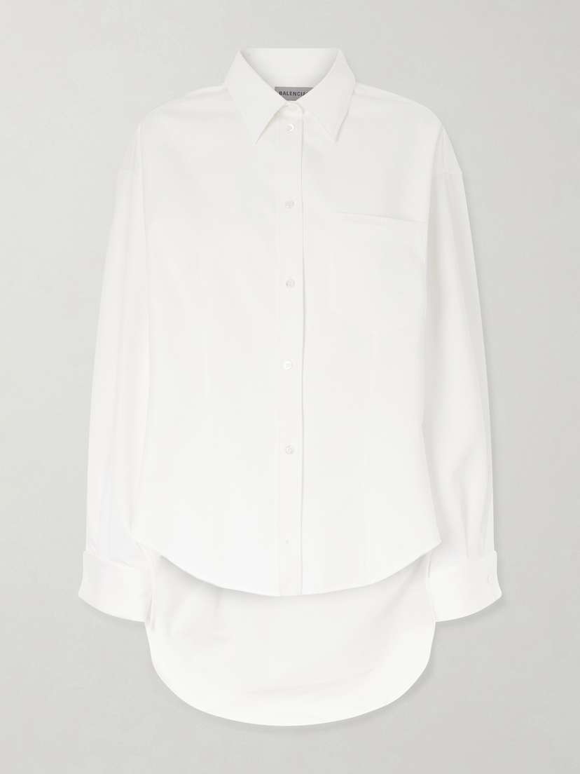 Balenciaga Cotton And Silk-blend Shirt