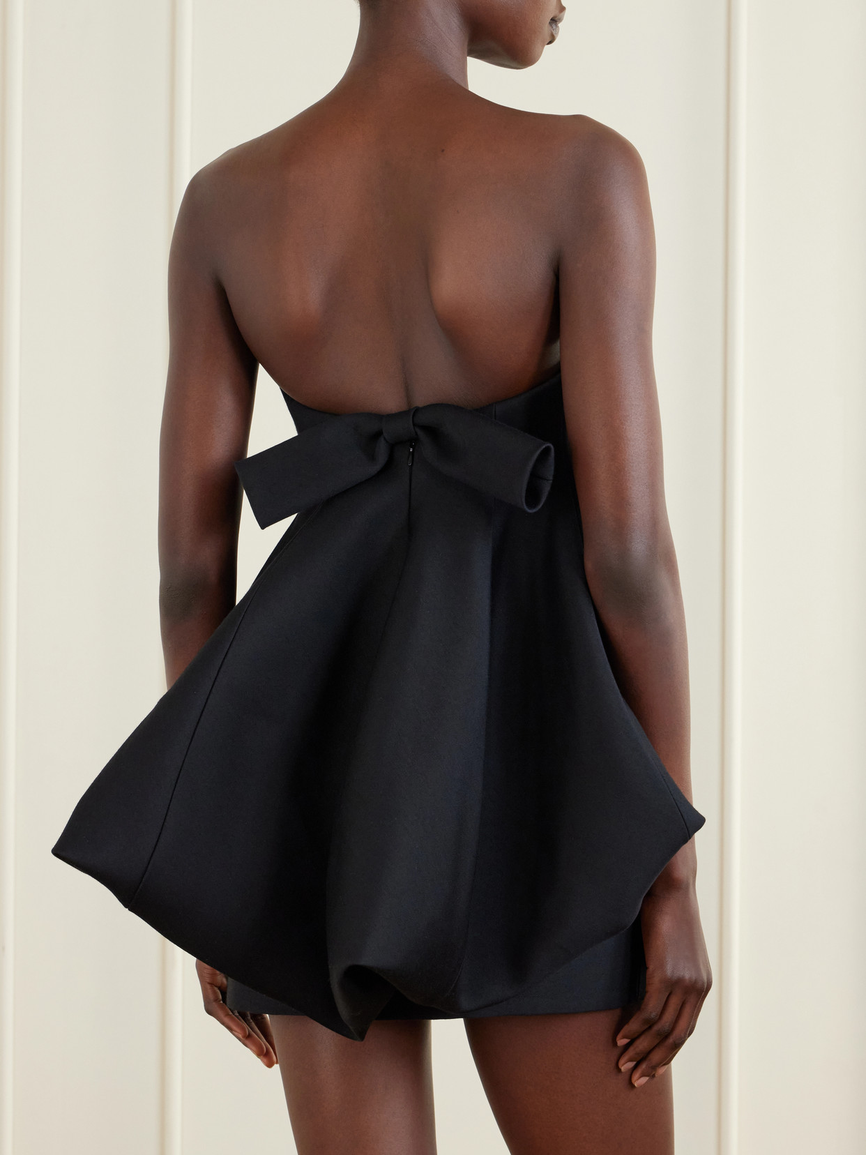 Wool-Blend Mini Balloon Dress