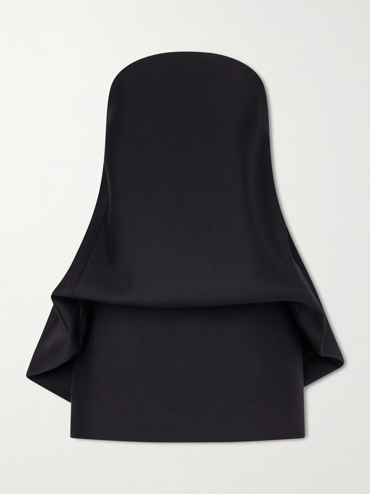 Wool-Blend Mini Balloon Dress
