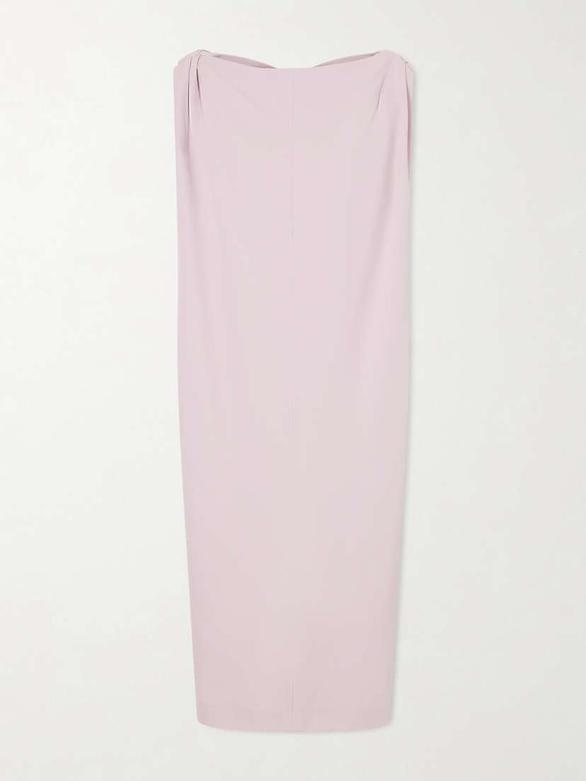 Sack Silk And Wool-blend Cady Midi Dress