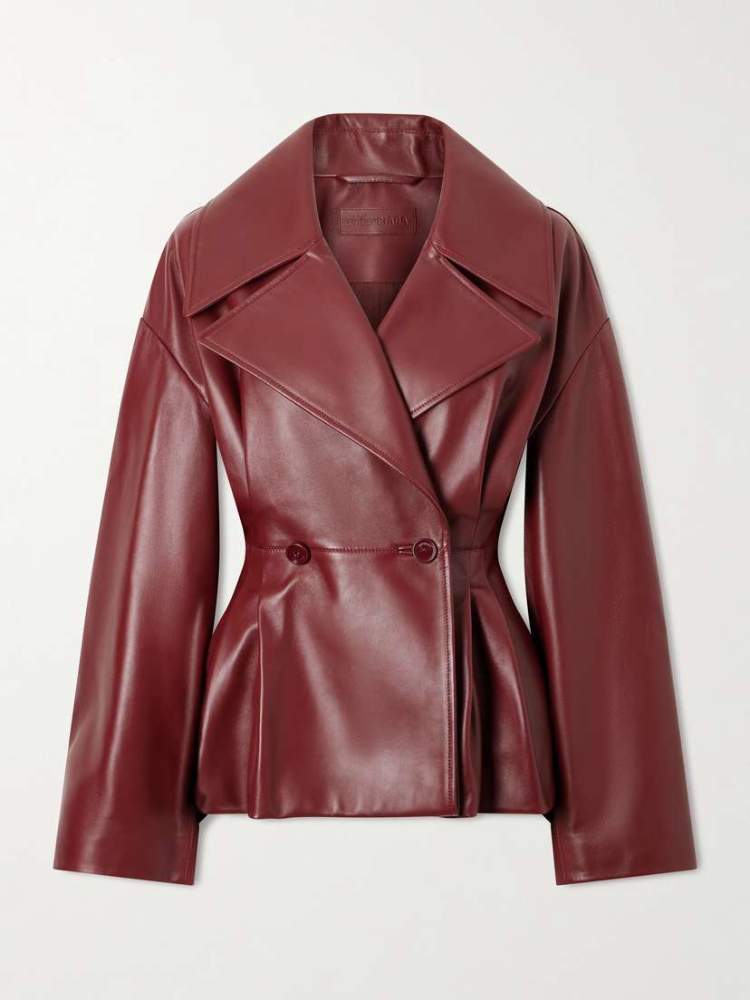 Balenciaga Pleated Leather Jacket