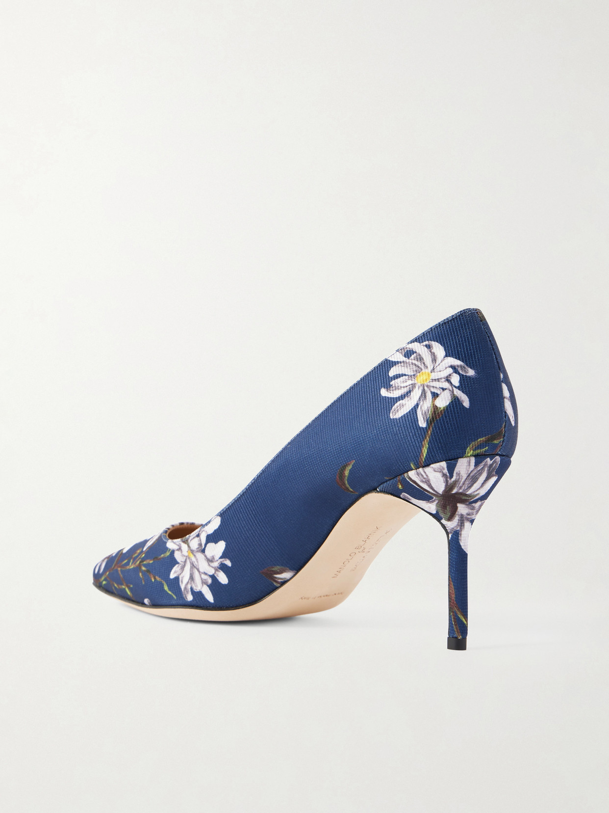 + Emilia Wickstead 70 Floral-Print Woven Pumps