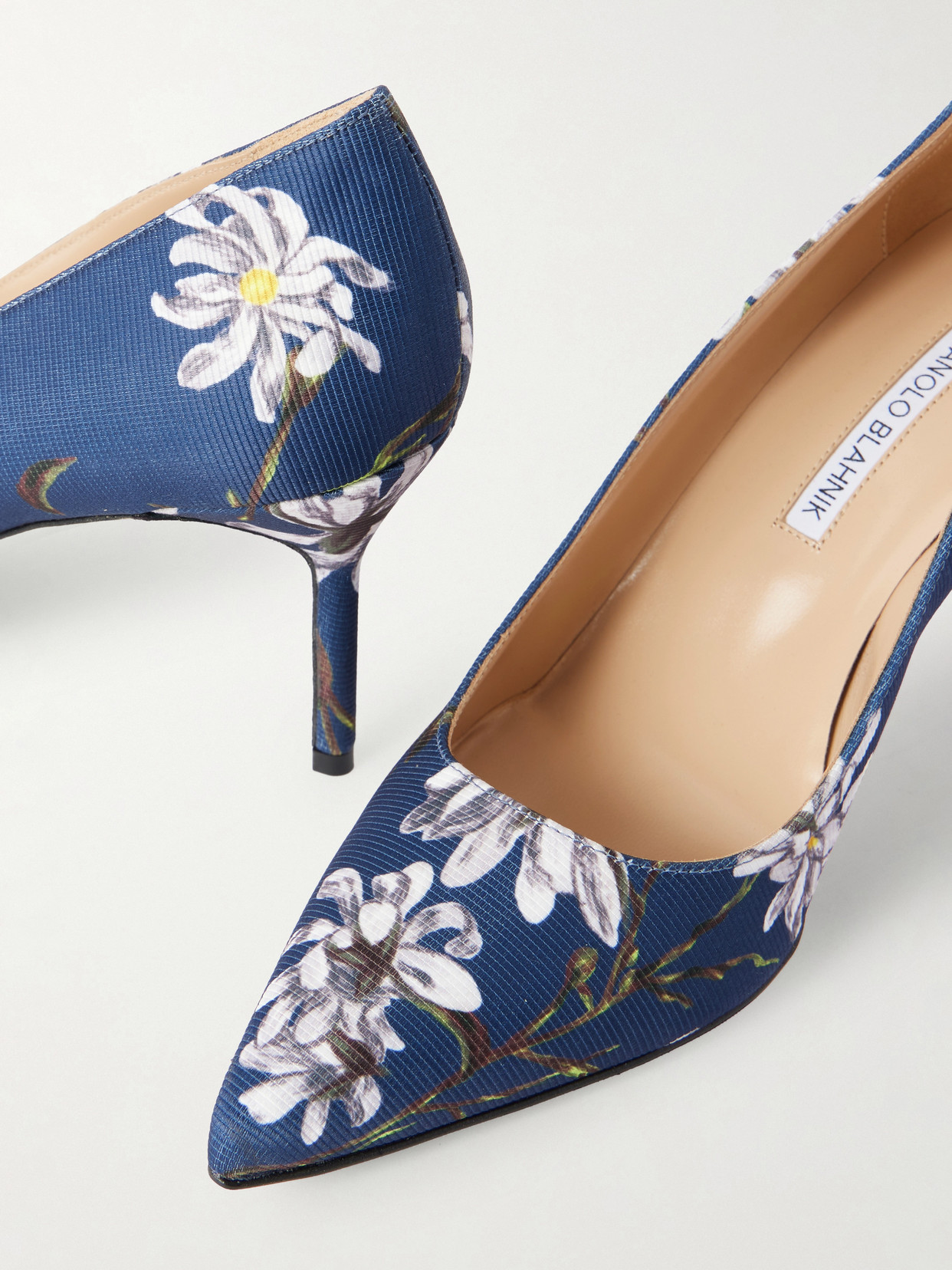 + Emilia Wickstead 70 Floral-Print Woven Pumps