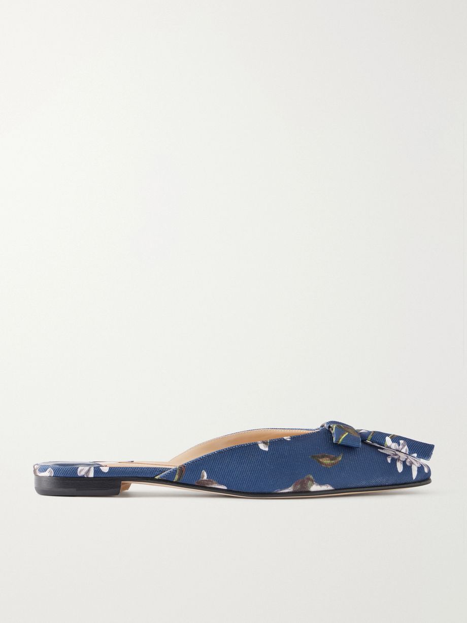 + Emilia Wickstead striped twill mules