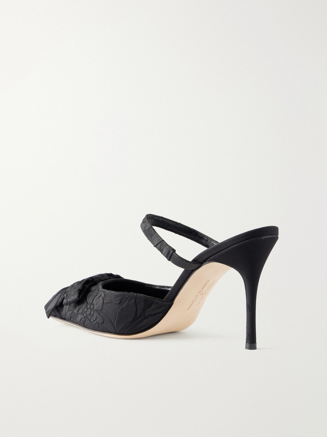 + Emilia Wickstead Lurum 90 Bow-Embellished Mules