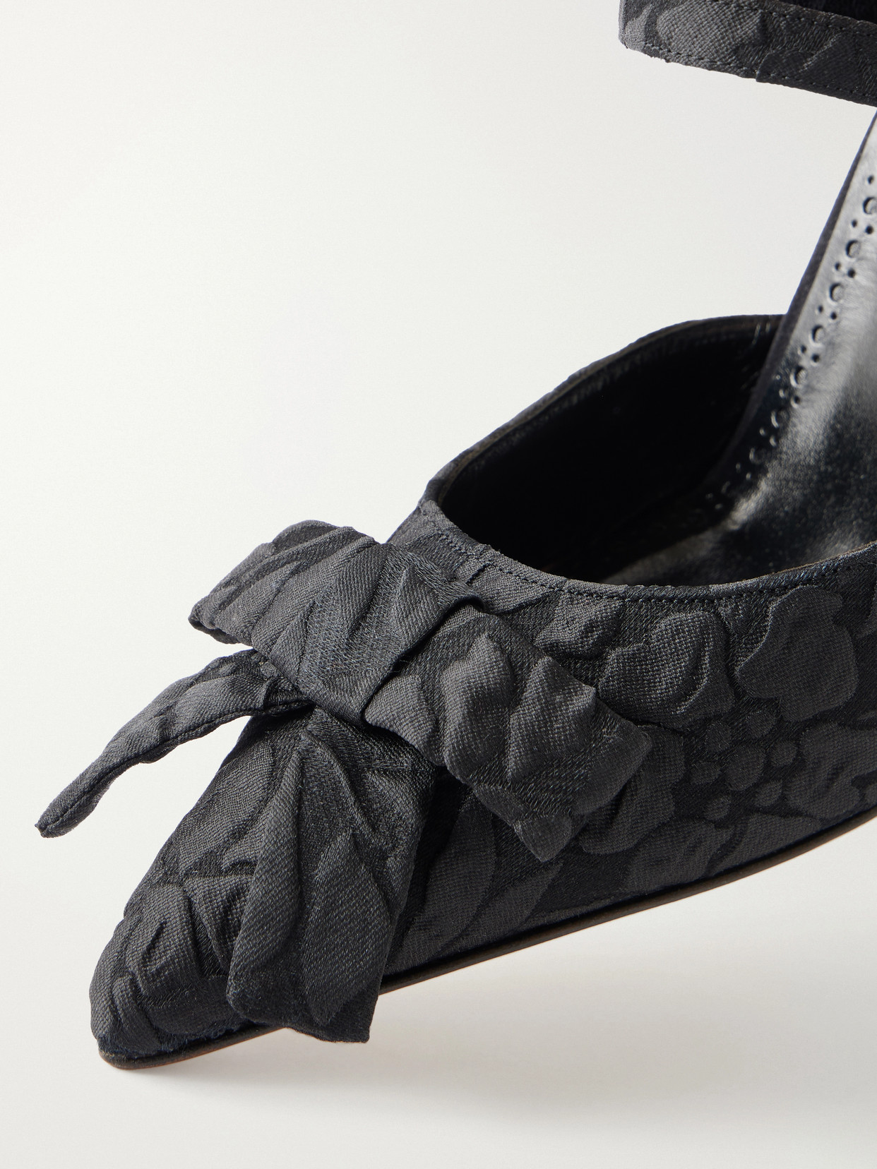 + Emilia Wickstead Lurum 90 Bow-Embellished Mules
