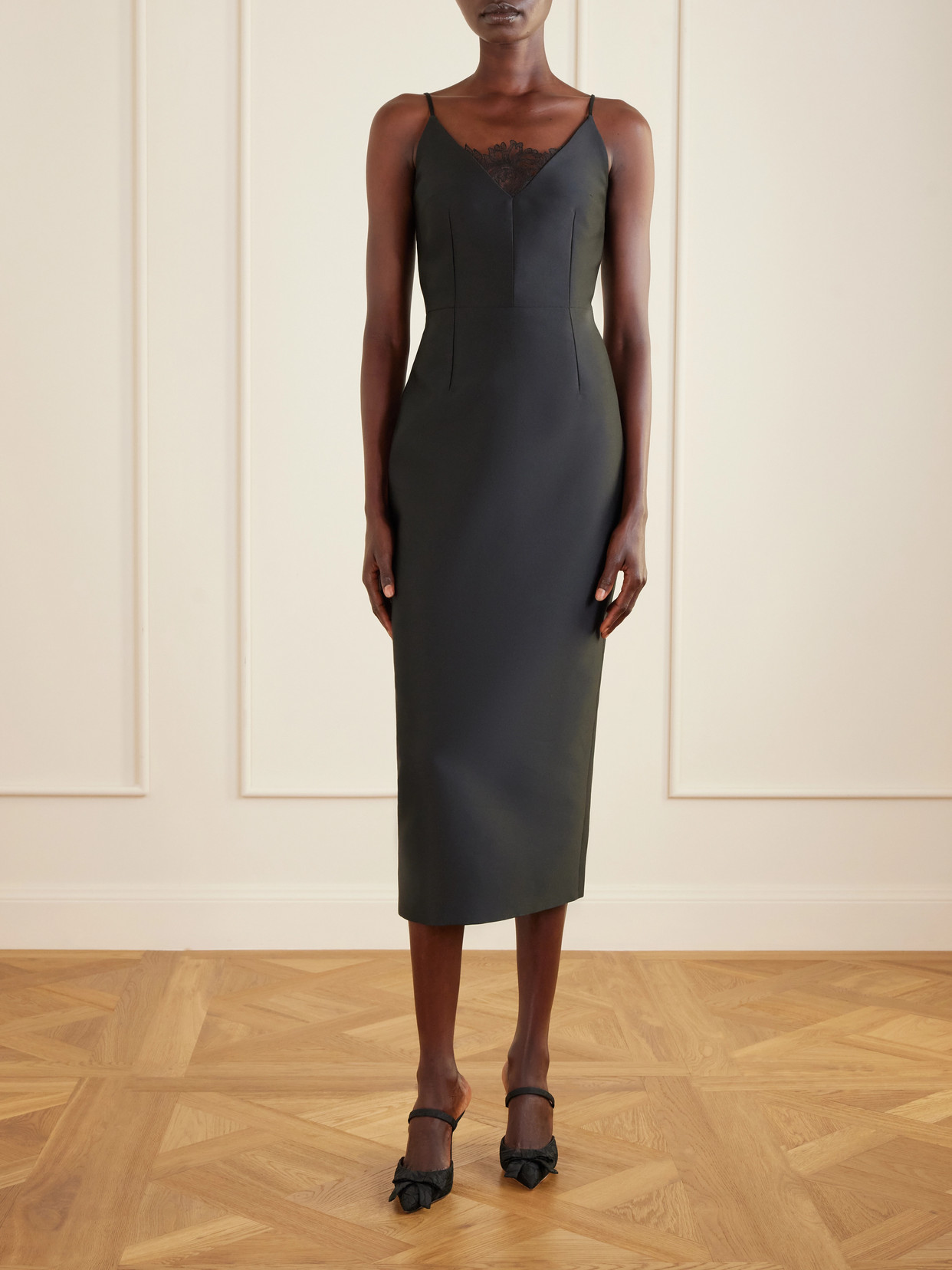 + Emilia Wickstead Lurum 90 Bow-Embellished Mules