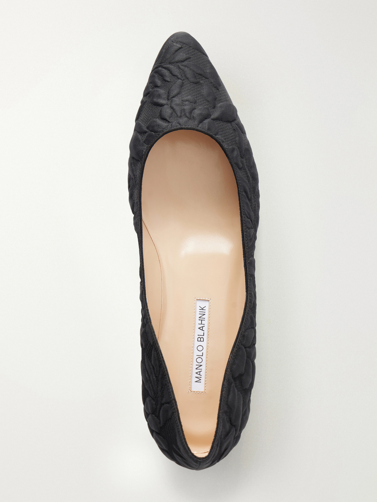 + Emilia Wickstead Jacquard Point-Toe Flats