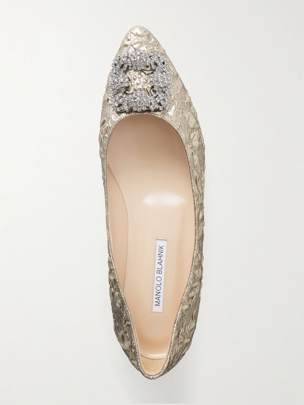 + Emilia Wickstead Hangisi Crystal-Embellished Ballet Flats