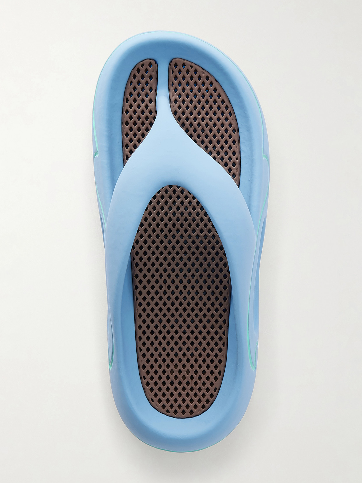 3D Logo-Embossed Thong Sandals