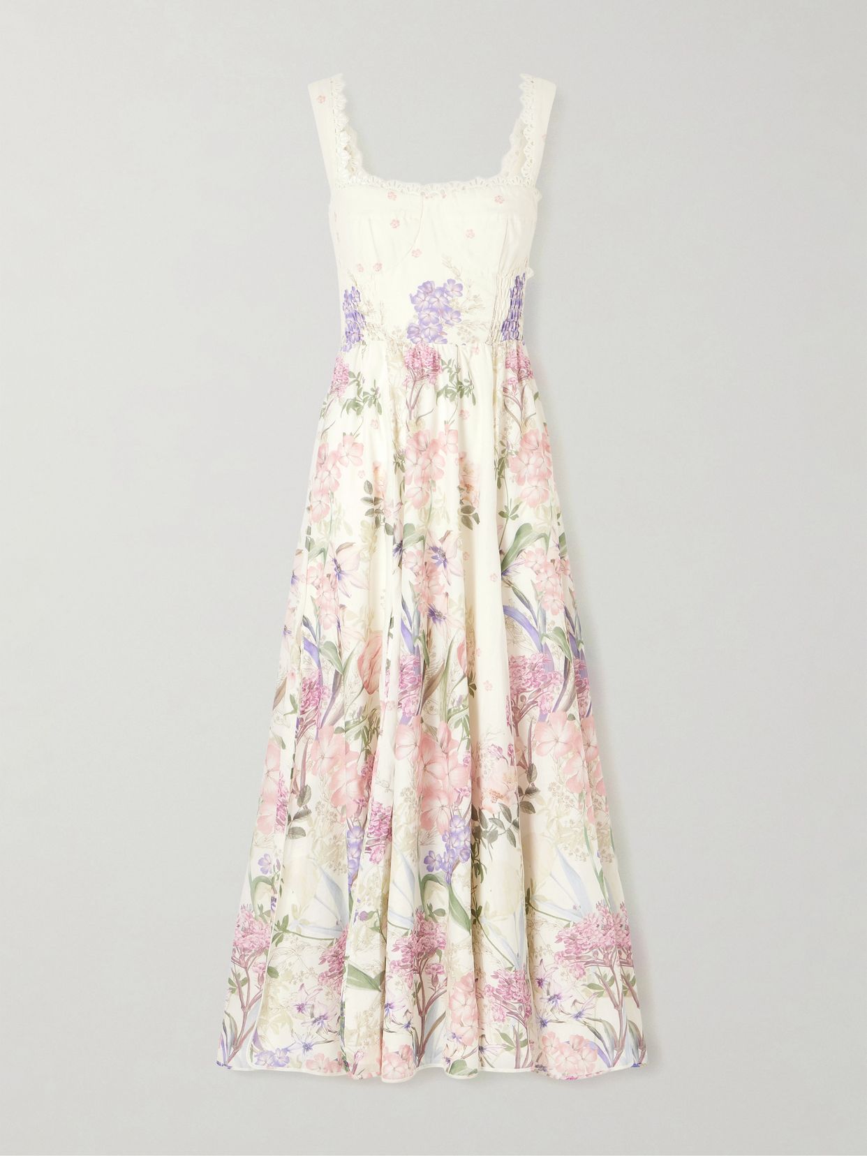 Charo Ruiz Crissy floral printed cotton-blend maxi dress