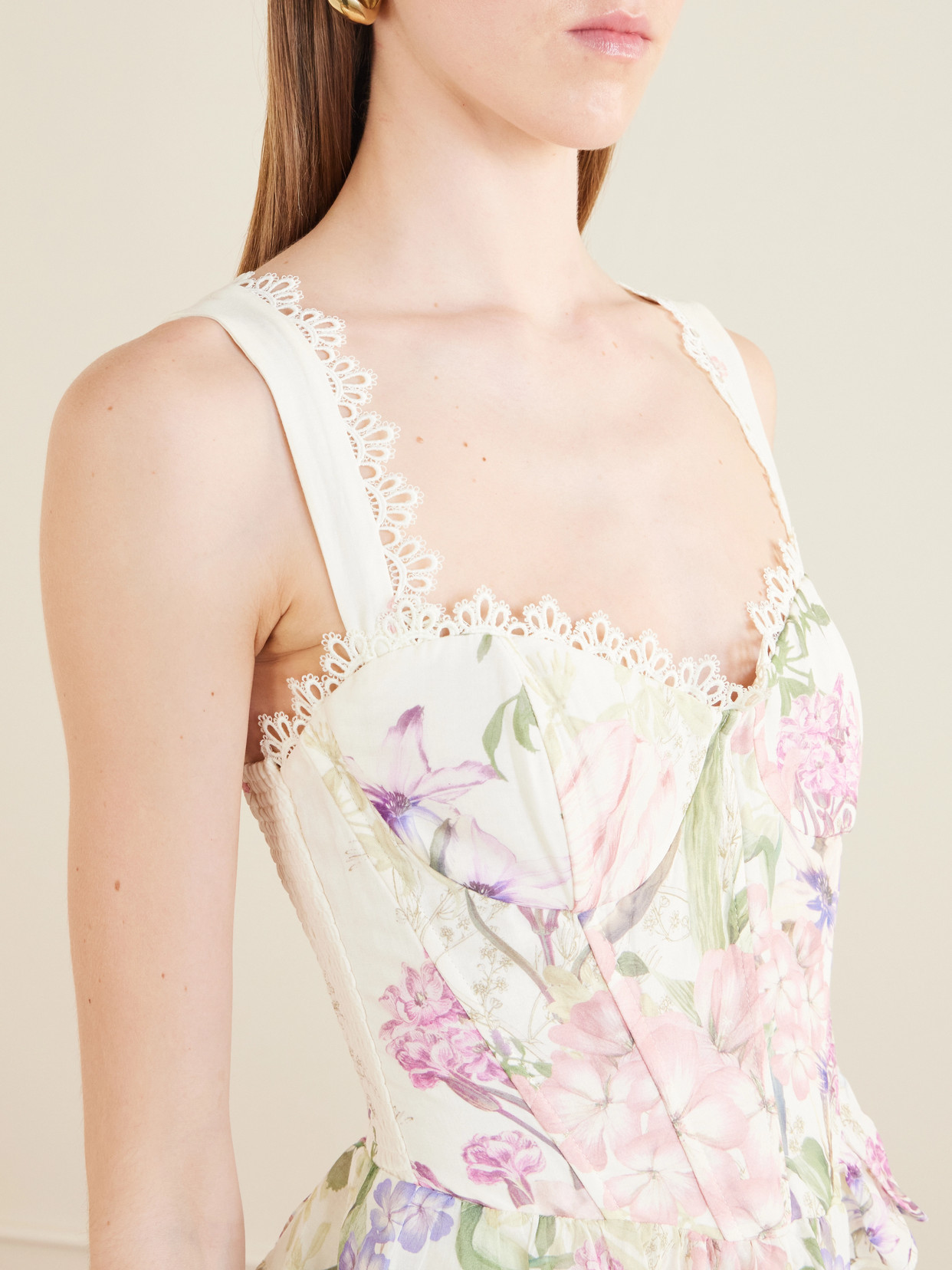 Floret Floral Cotton-Blend Top