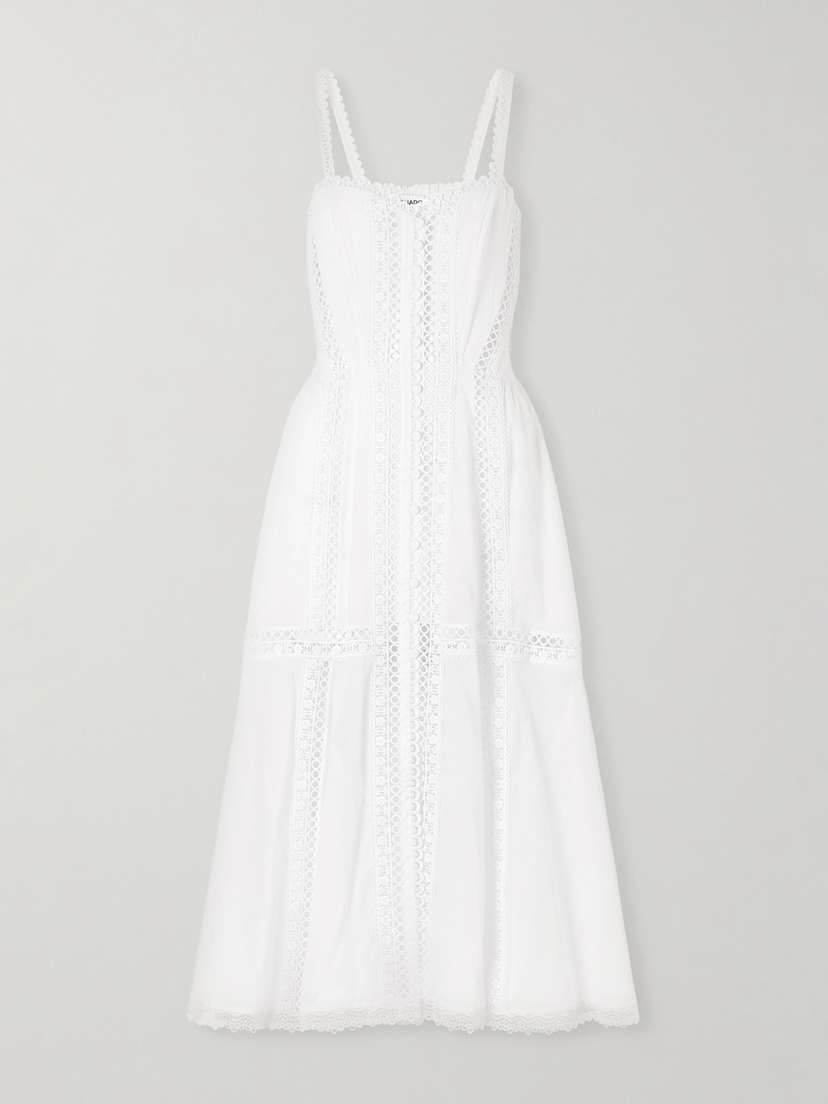 Charo Ruiz Dafelle Cotton-blend Maxi Dress