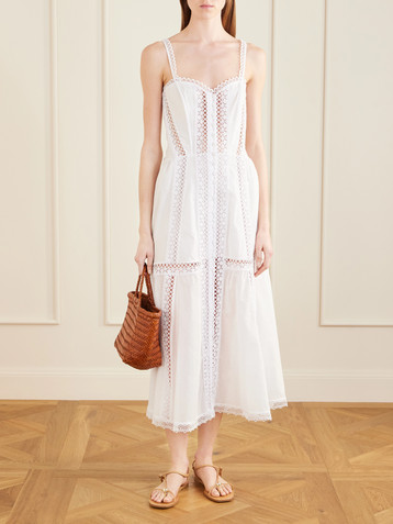 Charo Ruiz Dafelle cotton-blend maxi dress
