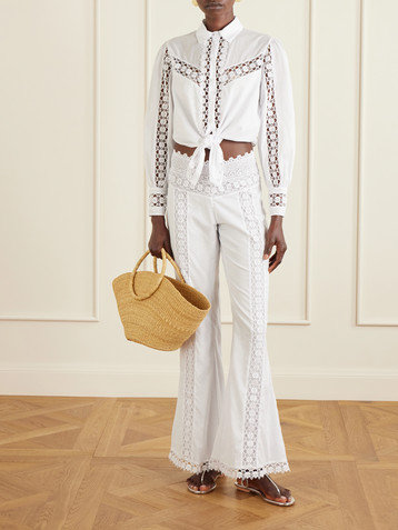 Charo Ruiz Devi cotton-blend shirt