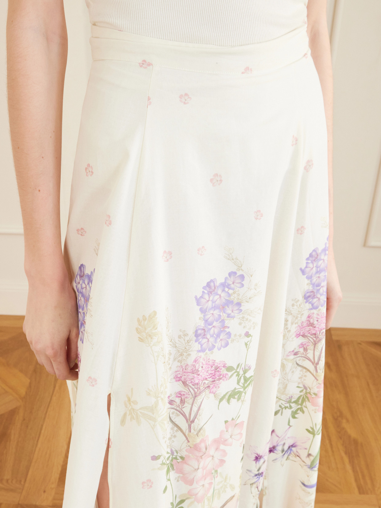 Ventine Floral-Print Cotton-Blend Maxi