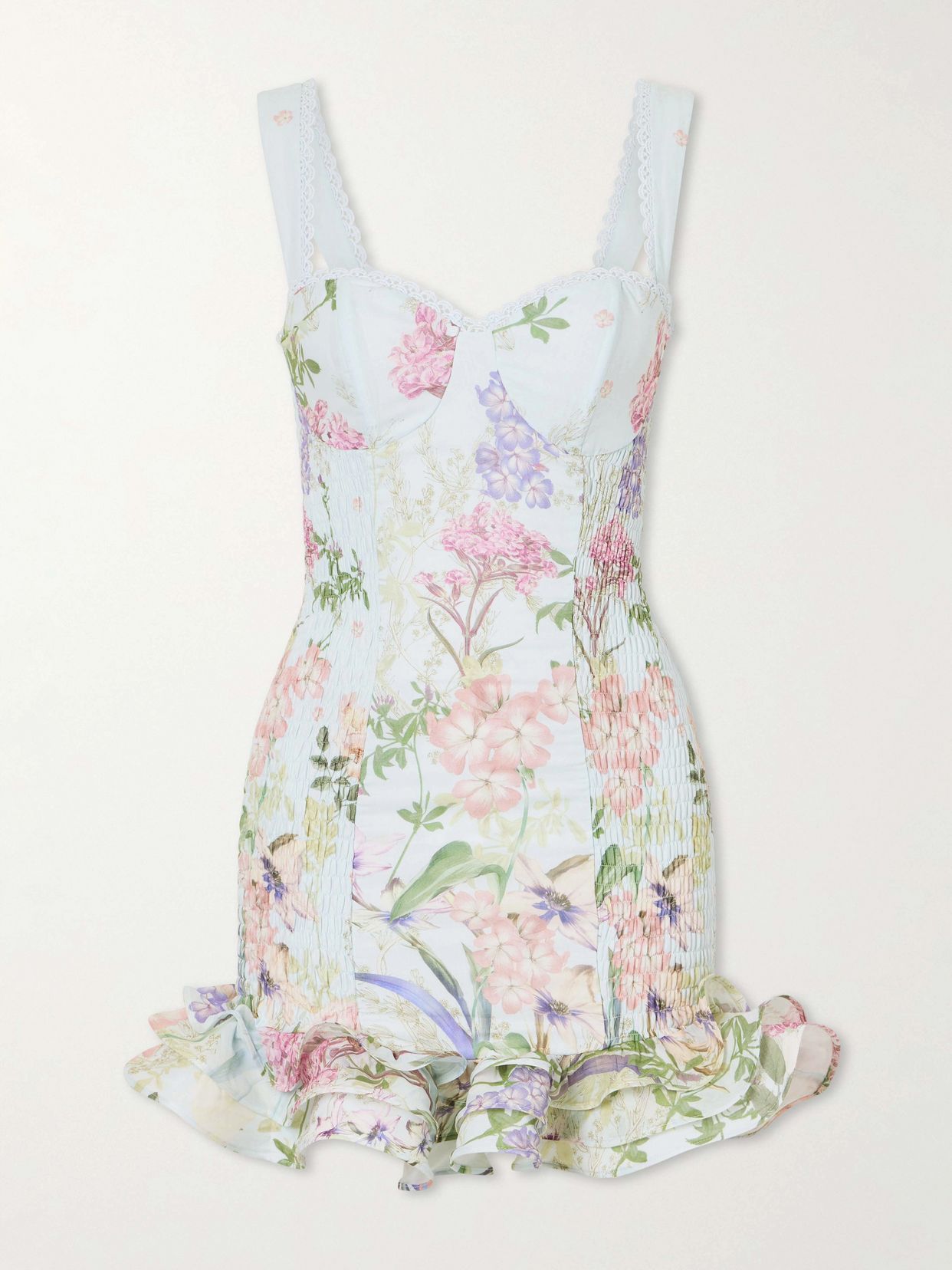 Sunil floral-print cotton-blend mini dress