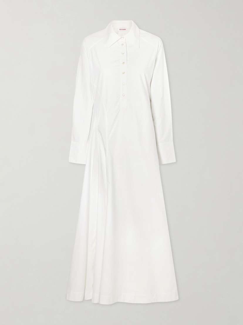 Rosie Assoulin Groovy Cotton-poplin Maxi Dress