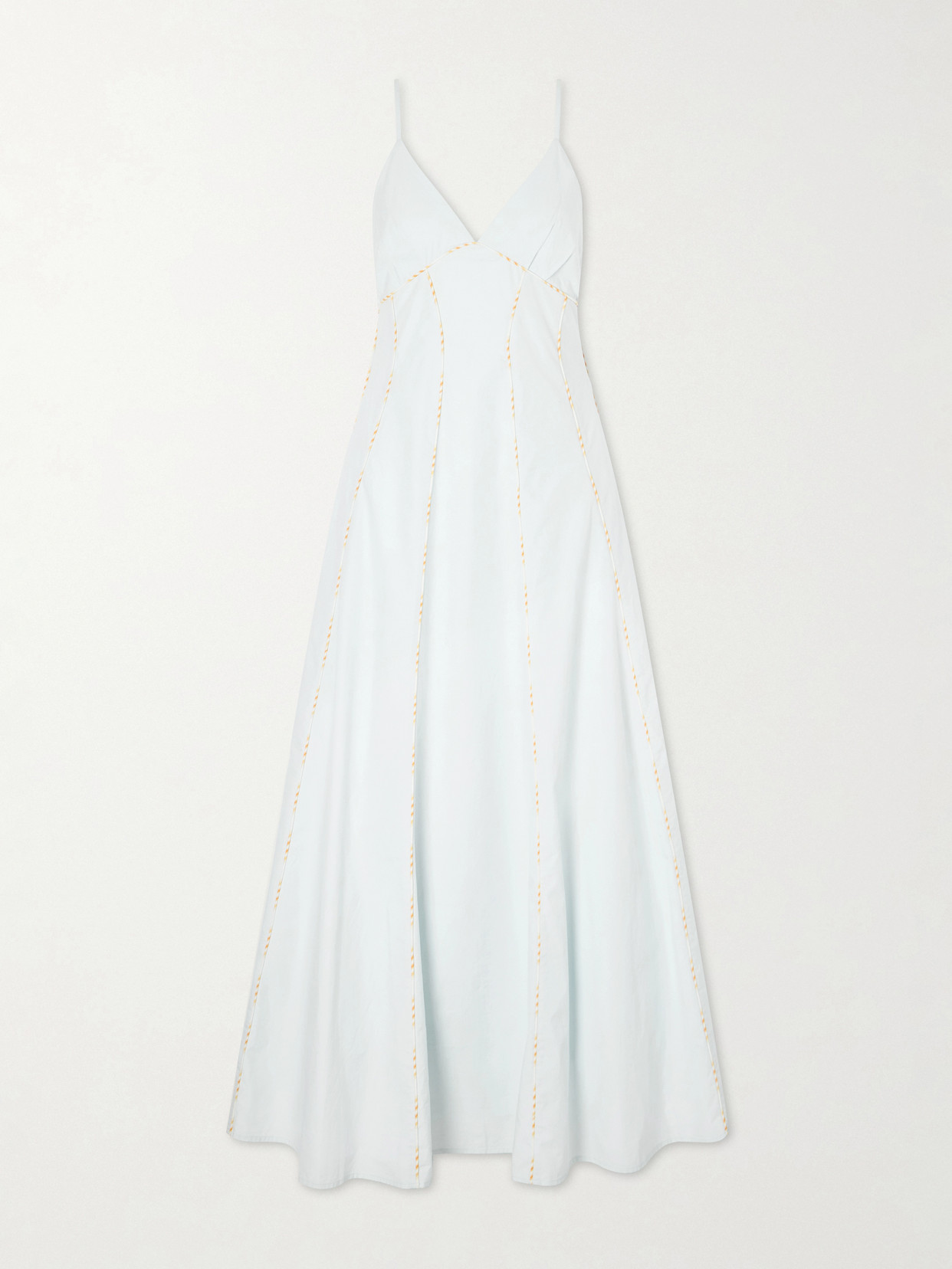 Rosie Assoulin Cami Cotton Maxi Dress In White