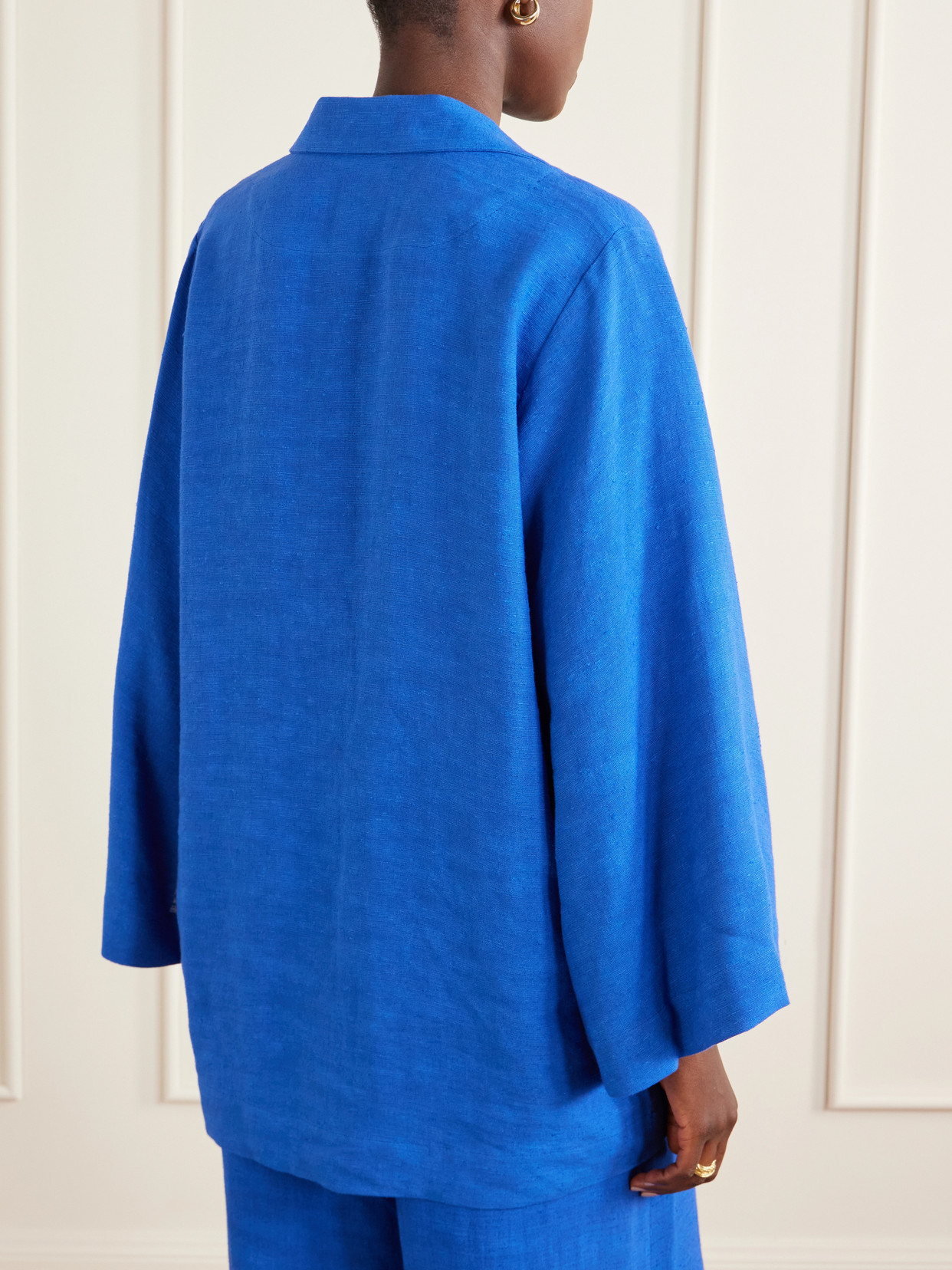 Tie-Detailed Woven Tunic