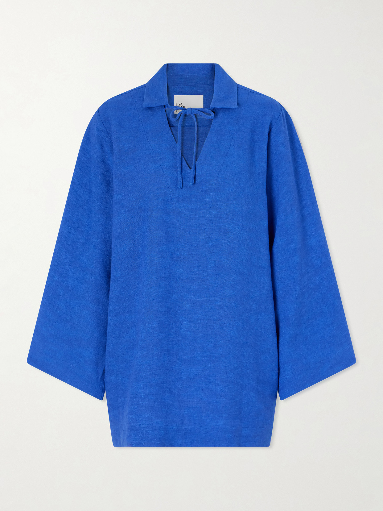 Tie-Detailed Woven Tunic