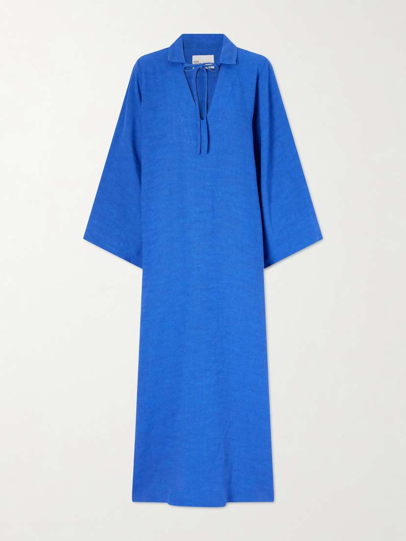 Lisa Marie Fernandez Tie-detailed Woven Maxi Dress